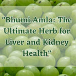 "Bhumi Amla: The Ultimate Herb for Liver and Kidney Health"